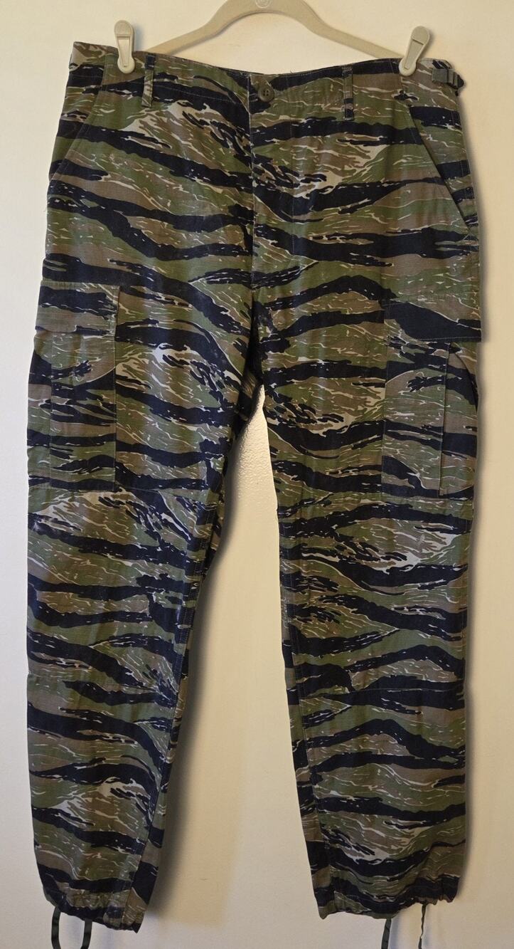 Propper Tiger Stripe Camo BDU Pants Medium Regular 100% Cotton Ripstop Cargo